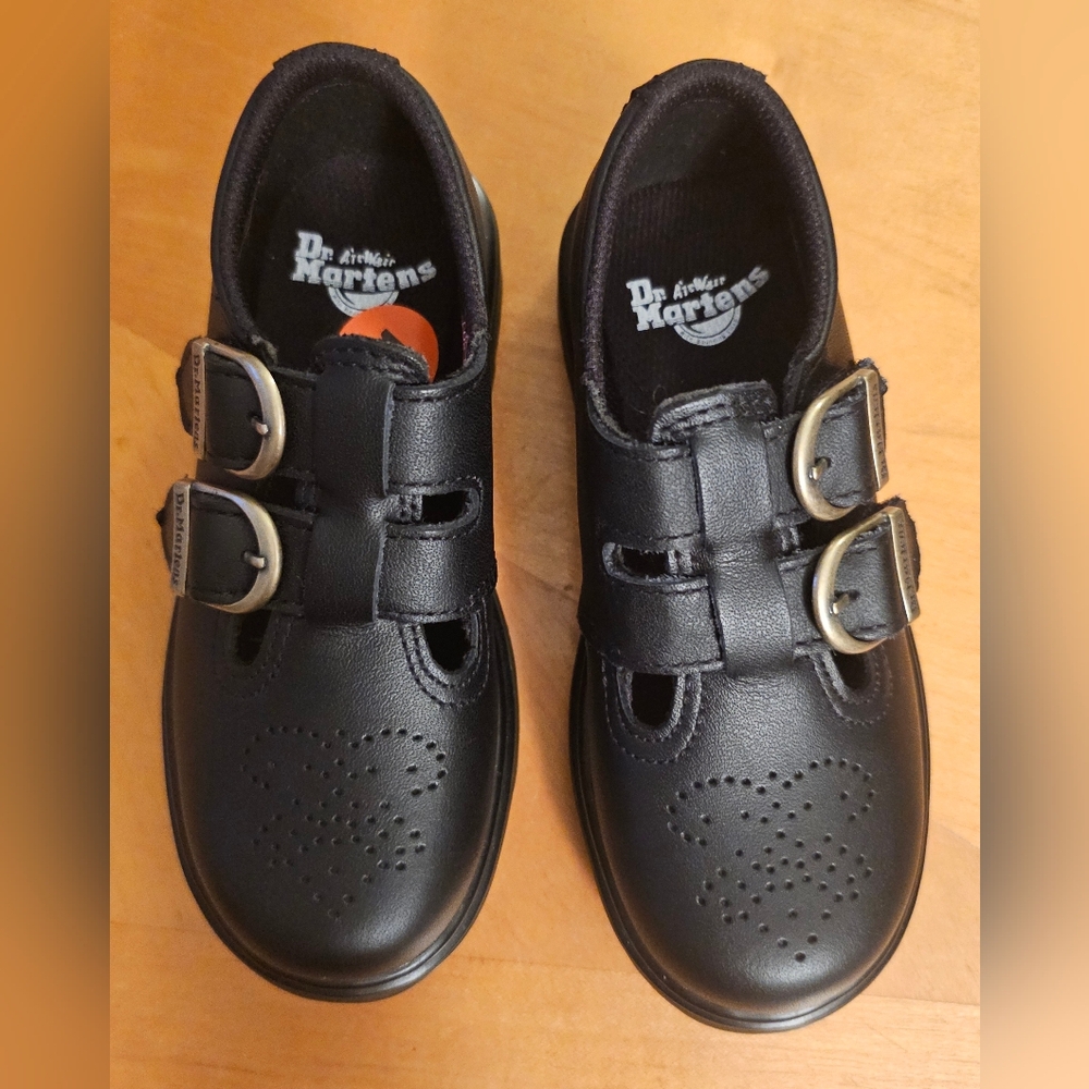 NWOT Girls Dr. Martens Black Leather Mary Jane’s - Size 11